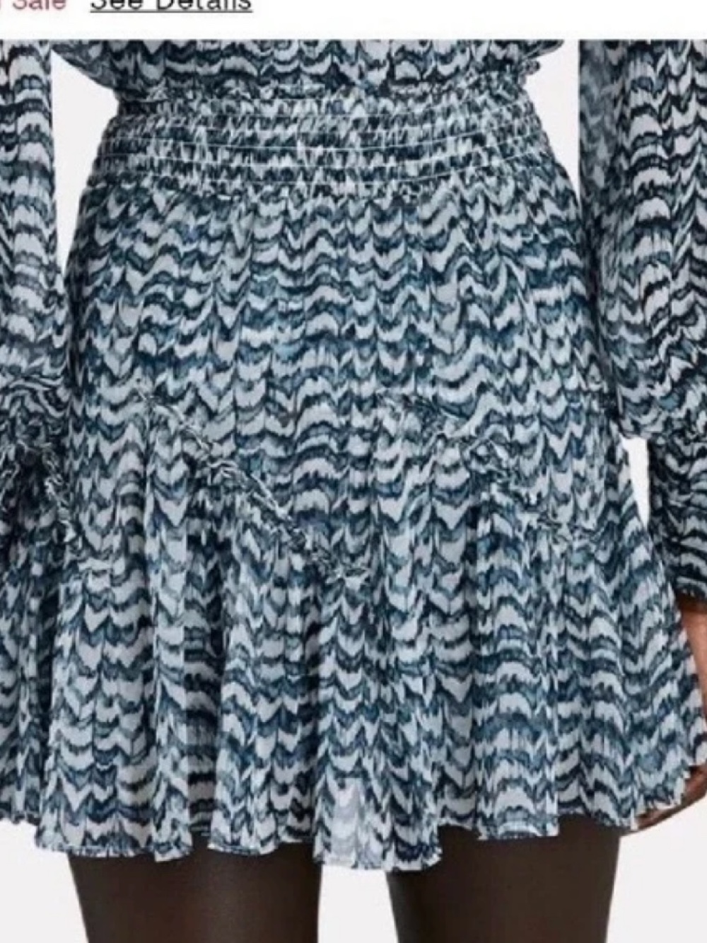 Intermix Mae Silk Chiffon Ruffle Light Romantic Feminine Mini Skirt Small